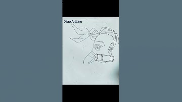 how to draw Nezuko Kamado - Demon slayer [Kimetsu no Yaiba] | easy anime #nezuko #demonslayer #short