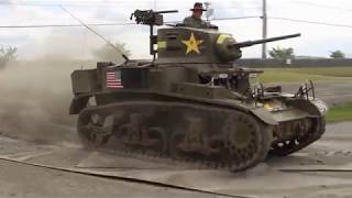 2018 Tankfest M3A1 Stuart Tank Run At The Flying Heritage & Combat Armor Museum