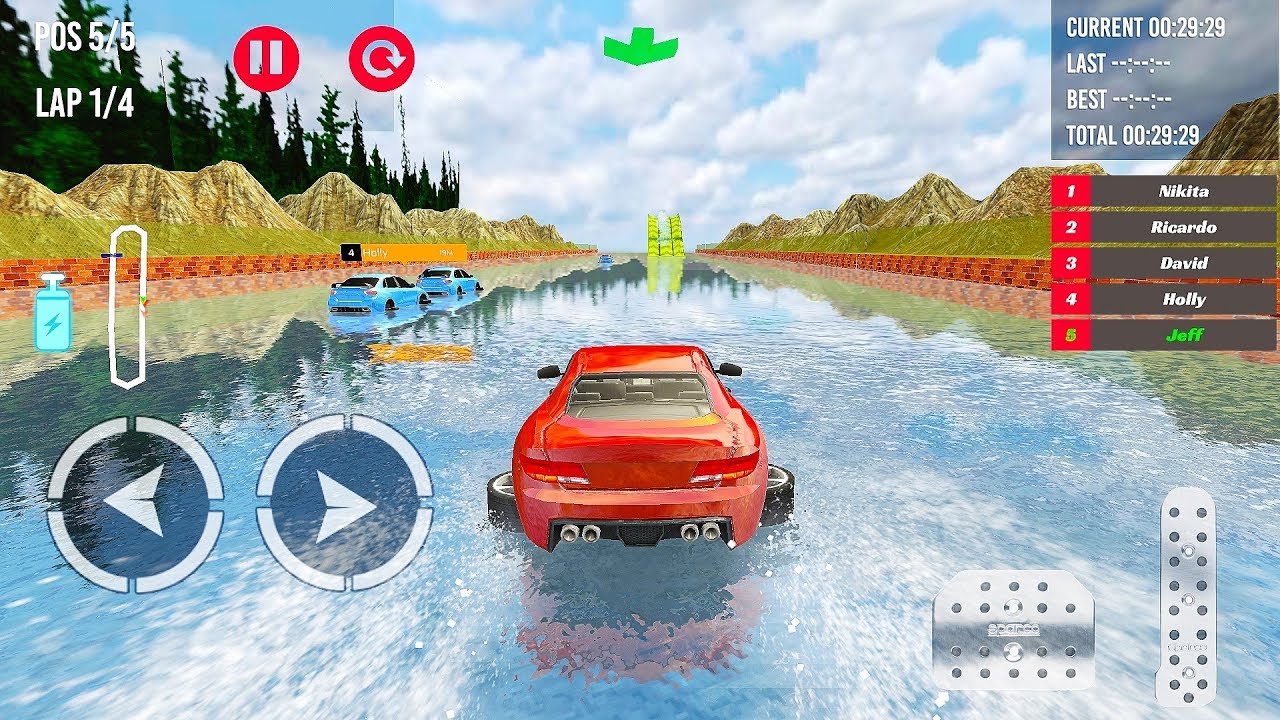 Water Surfing Floating Car Racing Game 2019 | Floating Beach Drive Android GamePlay