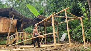 Full video 15 days to complete a wooden kitchen, Forest life - Shelter Hut l Nguyễn Thị Hanh