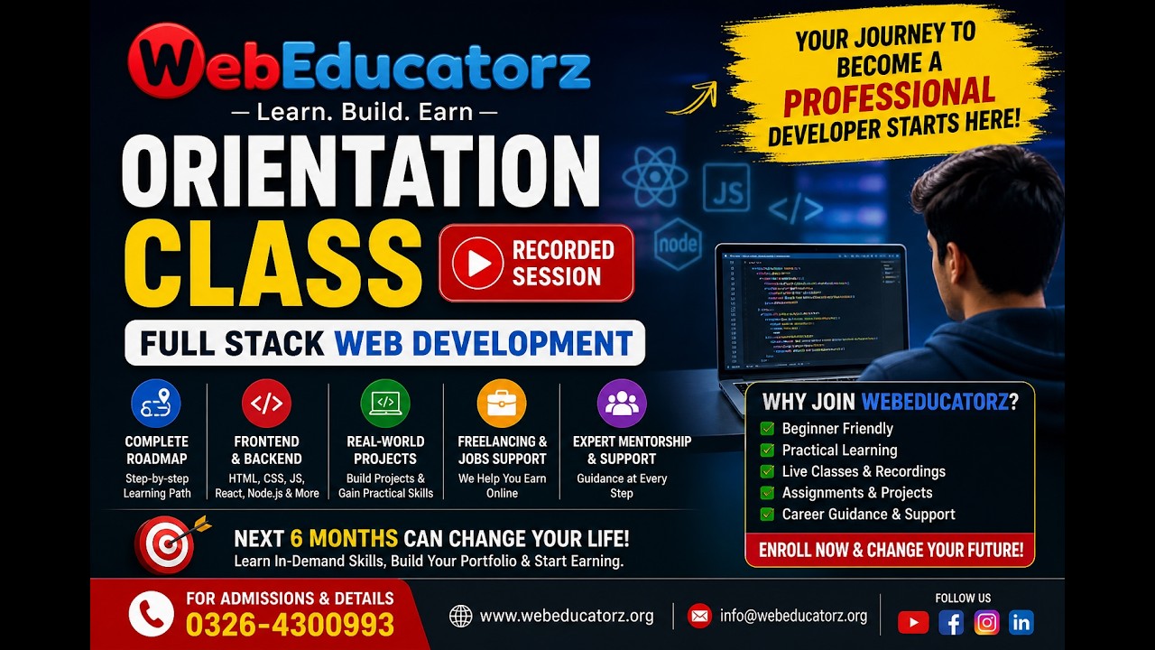 Orientation Class Of Full Stack Web Development With AI - Webeducatorz ...