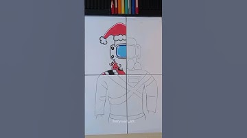 Drawing LETHAL COMPANY in 4 Different Art Styles Pt 1 Christmas Edition with Posca Markers! #shorts