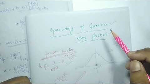 Spreading of Gaussian Wave Packet:- Part-1