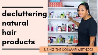 HUGE Natural Hair Product Declutter | KonMari Method HUGE Natural Hair Product Declutter | KonMari Method
