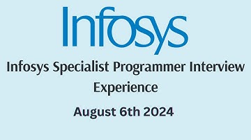 Infosys Specialist Programmer Interview Experience 2024 | Infosys SP Interview Details |Step by Step