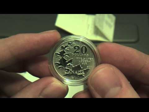 $20 Fine Silver Maple Leaf Commemorative Coin 2011 - 720p HD