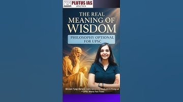 Philosophy: The Real Meaning of Wisdom | Philosophy Optional for UPSC by Shivani Tyagi Ma’am #shorts
