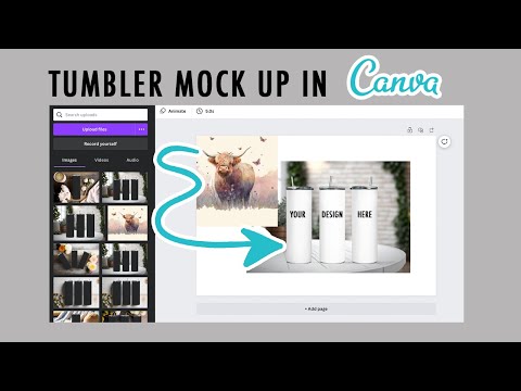 How To Insert Your Tumbler Design to Mock Up in Canva