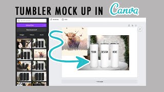 How To Insert Your Tumbler Design to Mock Up in Canva screenshot 5