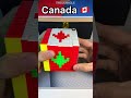 Japan Brazil Canada Philippines - With Rubik’s Cubes! #shorts