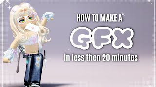 How to make a gfx in LESS then 20 minutes. #roblox  #gfx