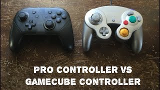 GameCube Controller vs Switch Pro Controller