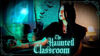 You Study in a Haunted Classroom🕸️Witch roleplay, Cinematic ASMR & Spooky Halloween Ambience