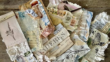 Slow Stitch Scrap Paper & Fabric Clusters ~ #slowstitching #sewing #craft #inspiration  #stitch 