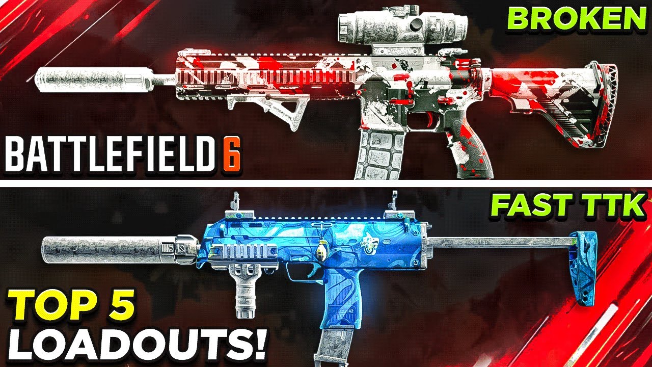 BATTLEFIELD 6: NEW TOP 5 BROKEN META LOADOUTS AFTER UPDATE! (BF6 Best Class Setups) BF6 Best Weapons