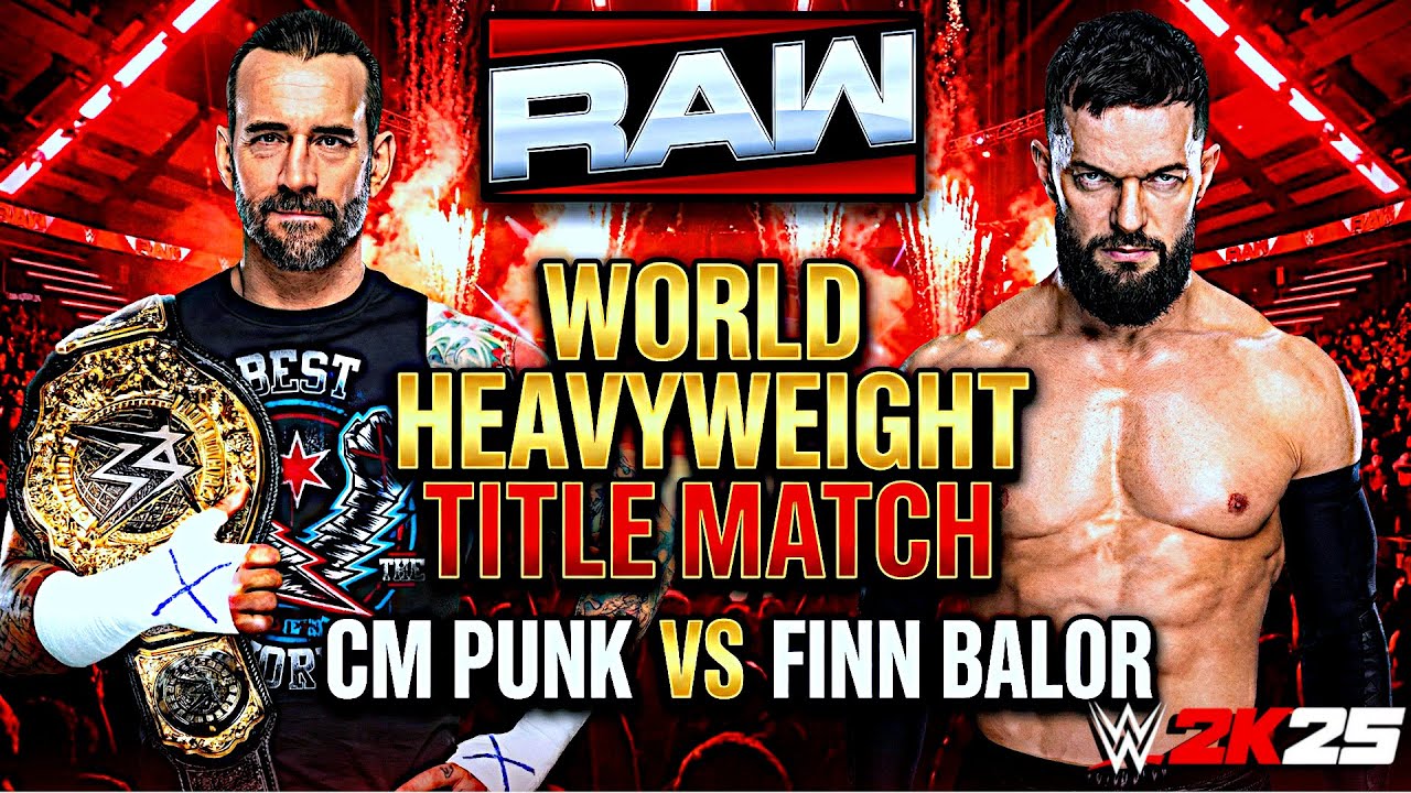 19th January 2026 RAW - CM Punk vs Finn Balor World Heavyweight Championship Match | WWE 2K25