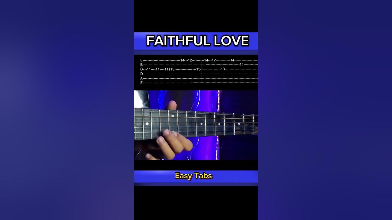 Faithful Love - Guitar Instrumental Tabs
