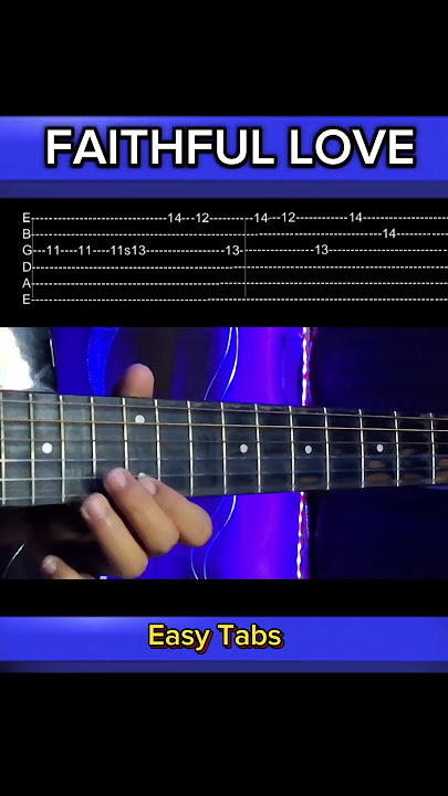 Faithful Love - Guitar Instrumental Tabs