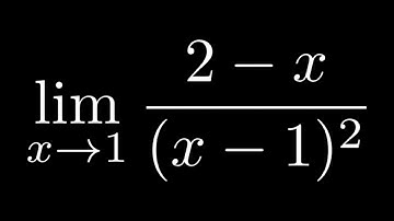 Find the Limit of (2 - x)/(x - 1)^2 as x approaches 1