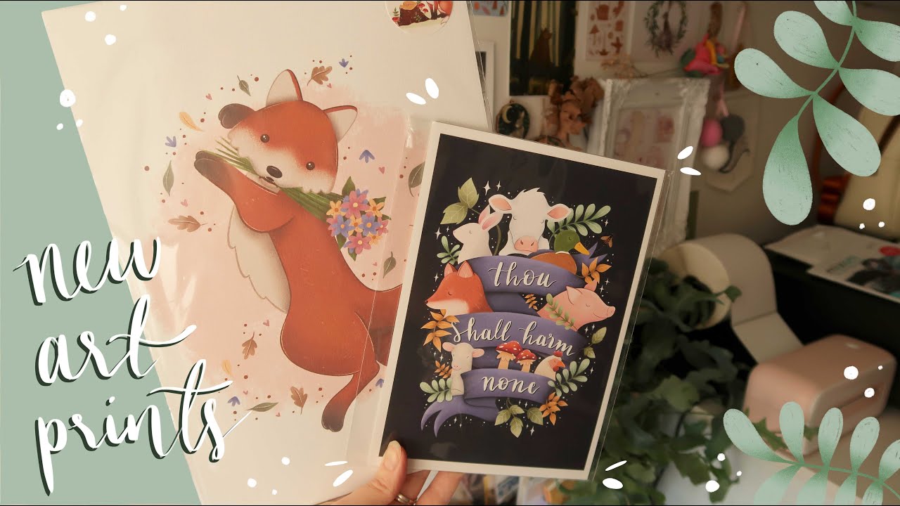 Making My Own Art Prints | Chill Studio Vlog 🌿 - YouTube