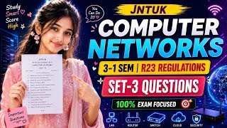 JNTUK R23 Regulations 3-1 Sem Computer Networks Question Papers | Previous Papers Set-3 |