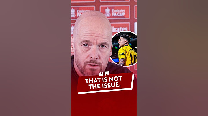 "Sancho is a fantastic football player" 👏 | Erik ten Hag on the future of Jadon Sancho at Man Utd