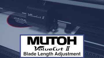 MUTOH VC 2 Blade Length Adjustment