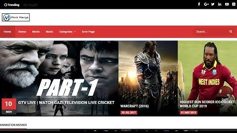 Create Free Movie Streaming website on blogger without investment Part 1