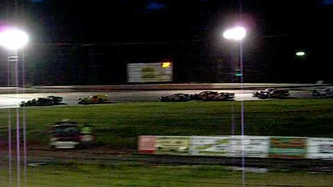 Asphalt Modifieds - Buchman Leads; Creveling Spins