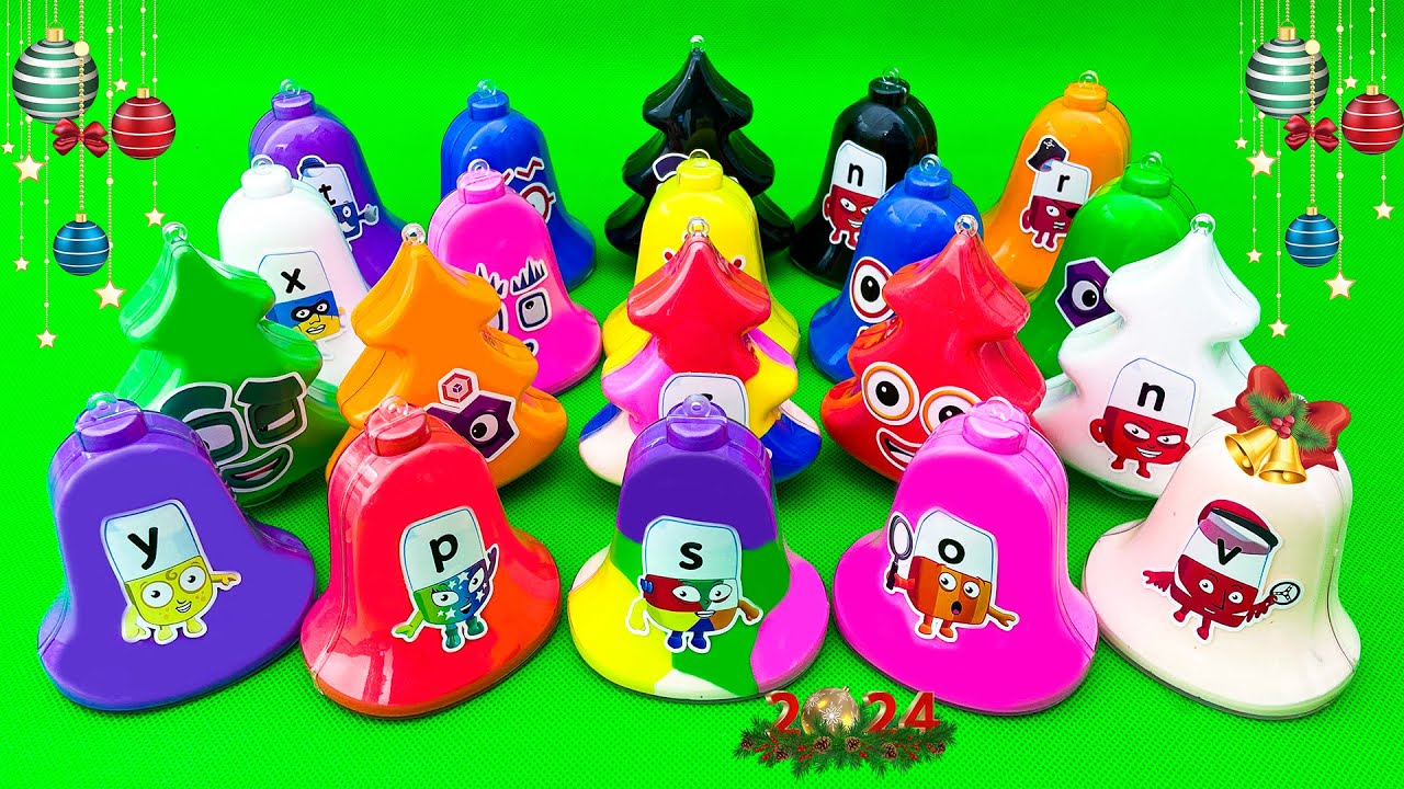 Looking Numberblocks, Alphablocks With Clay & Slime Coloring Christmas ...
