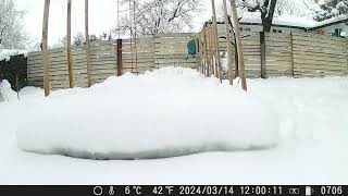 Timelapse Mar 13th15th 2024 snowstorm in Boulder CO