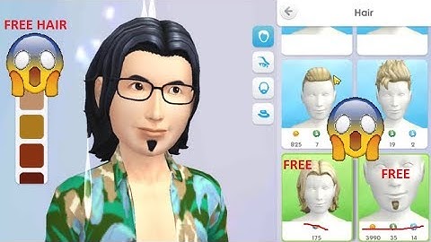 The sims mobile hair glitch (NOT WORKING)