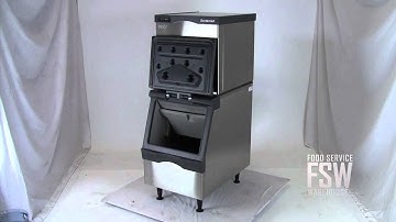 Scotsman (C0322MW-1A_B222S) 366 Lb Full Size Cube Ice Machine with Ice storage bin
