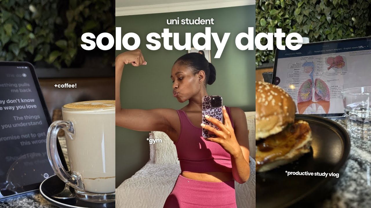 Uni vlog @ Wits 📘 | productive study vlog, gym sessions & solo study dates at a coffee shop 