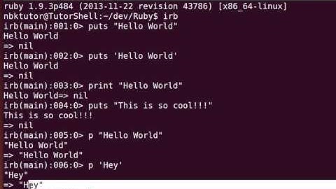 Learn Ruby Programming (Coding Tutorial, Introduction I)