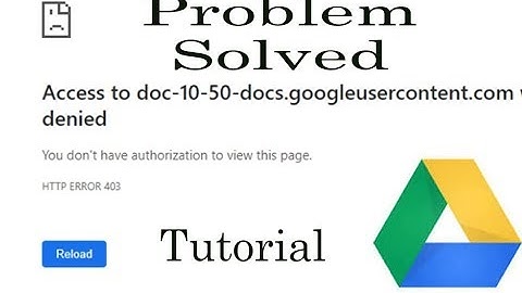 Google Drive Access Denied Download Problem Solution
