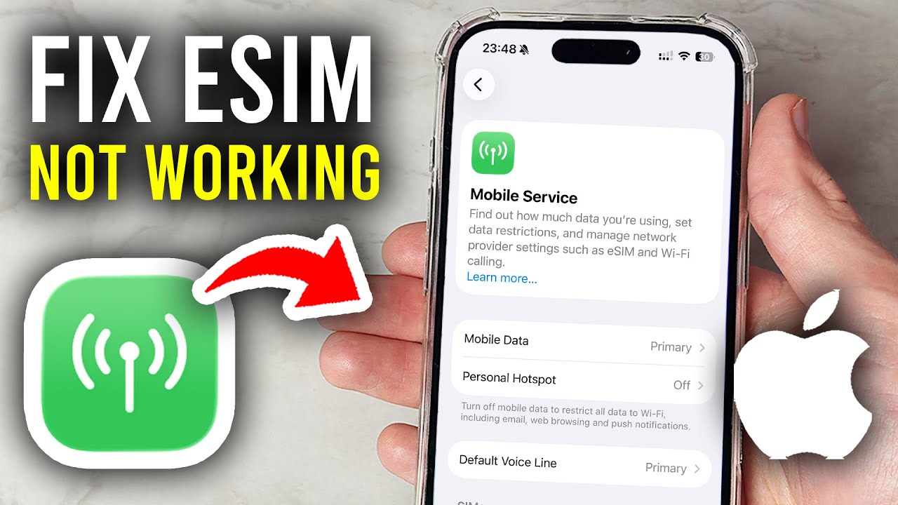 eSIM Not Working In iPhone - Fixes - YouTube
