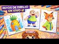 RETOS DE DIBUJO en directo ✏️ (¿Me salieron bien?) 🩷 ESTOY ENFERMAAA 🤧