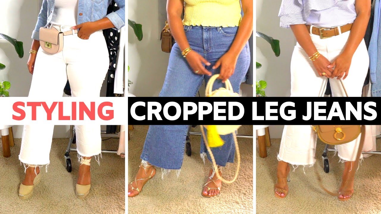 How To Style Cropped Leg Jeans For Curvy Girls - YouTube