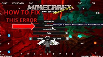 How to fix pojavlauncher multiplayer disable error #minecraft  #mojang  #smp  #pojav #error #youtube