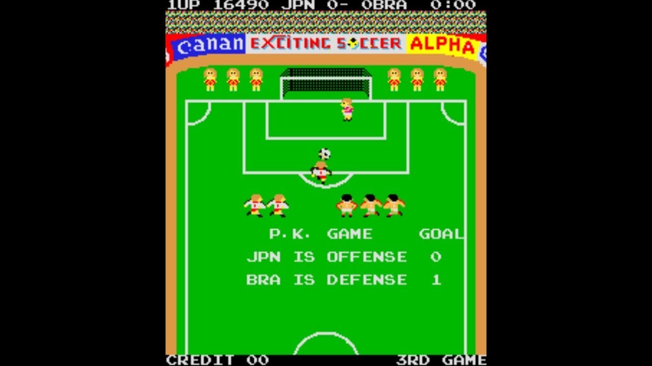 Exciting Soccer [Arcade Longplay] (1983) Kazutomi - YouTube