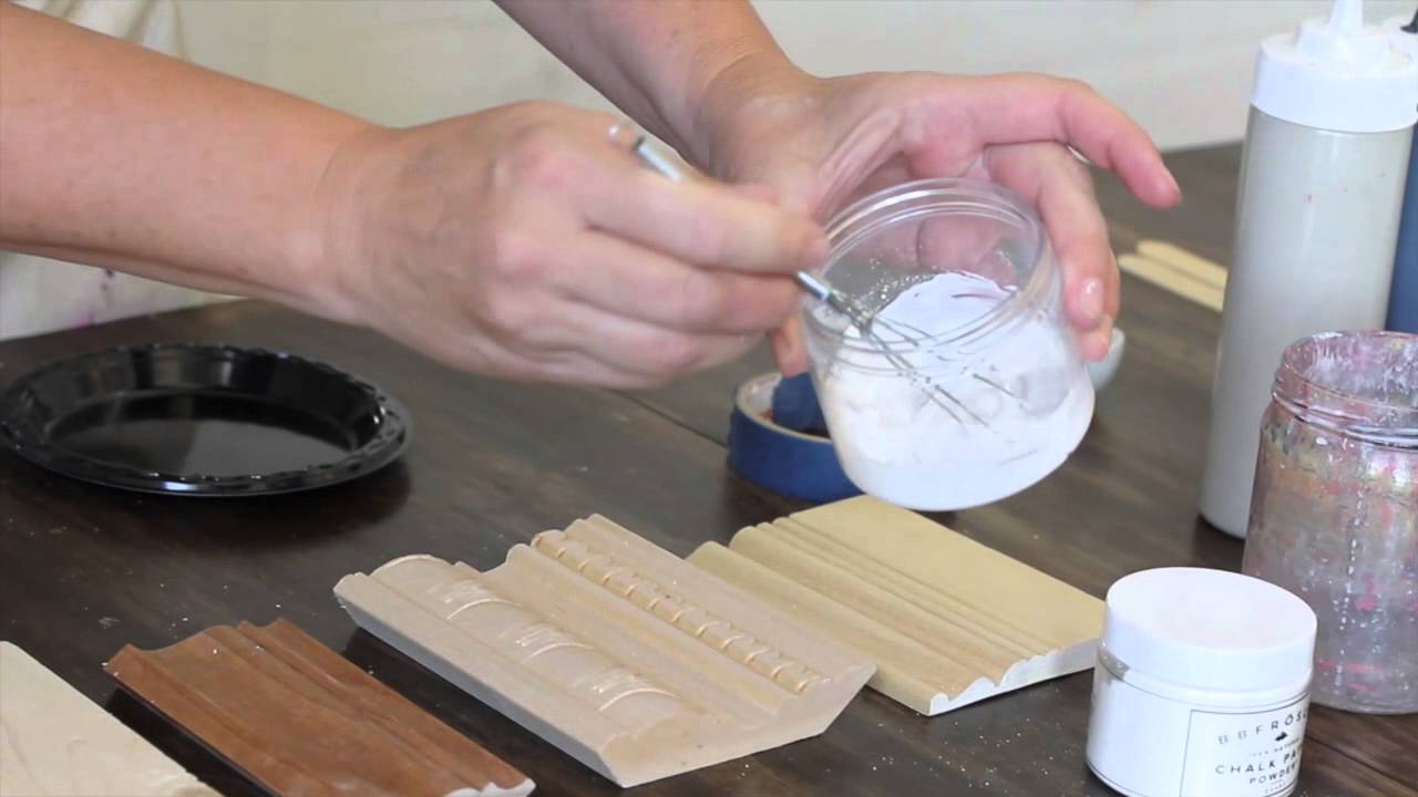 mixing bb frösch chalk paint powder youtube