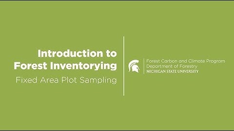 Forest Inventory: Introduction