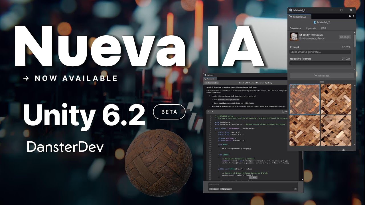 ¡Nueva IA de UNITY dentro del Editor! Completamente Gratis!
