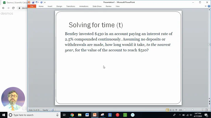 Compound Interest  Solving for Time t