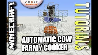 Minecraft PS4 - AUTOMATIC COW FARM / COOKER ( NO REDSTONE ) How To - Tutorial ( PS3 / XBOX ) WII