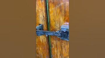 Simple idea with automatic gate latch lock # mechanism lock # DIY # Craft metal # New style