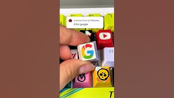 Drawing G for Google Logo! Then Drawing on my keyboard! @Google #keyboard #keycaps