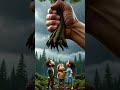 Magical giant Hand helping people helping #aiart #tinyworld #cinematic