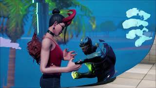 FORTNITE  - la fin d'un chapitre avec l'homme araignée et spider boulette (Tom Hollande)